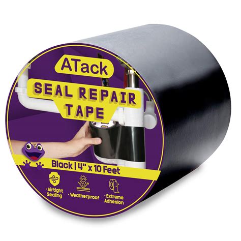 waterproof tape for leaks|10 ft. Waterproof Patch and Seal Tape Black